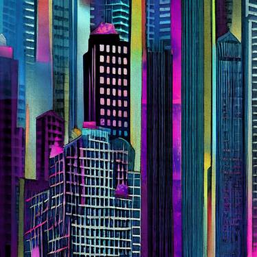 Print of Abstract Architecture Digital by Anna Vaasi