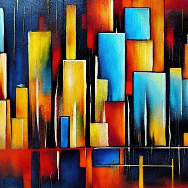 Print of Abstract Architecture Digital by Anna Vaasi