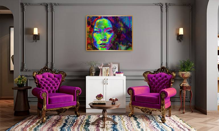 Original Abstract People Digital by Anna Vaasi
