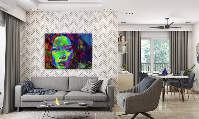 Original Abstract People Digital by Anna Vaasi