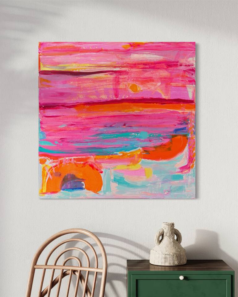 Original Abstract Expressionism Abstract Painting by Kathryn Sillince