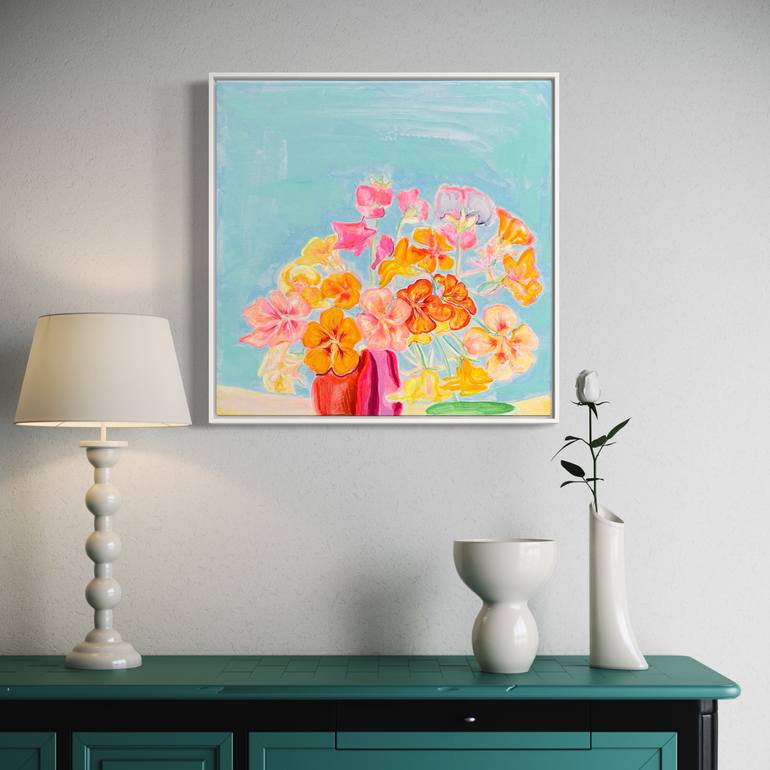 Original Contemporary Floral Painting by Kathryn Sillince