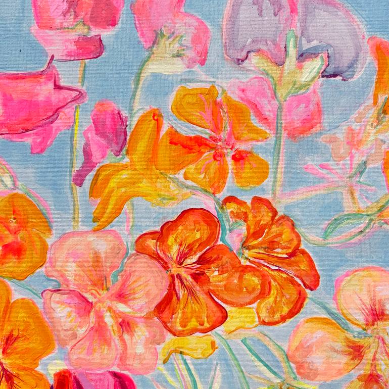 Original Contemporary Floral Painting by Kathryn Sillince
