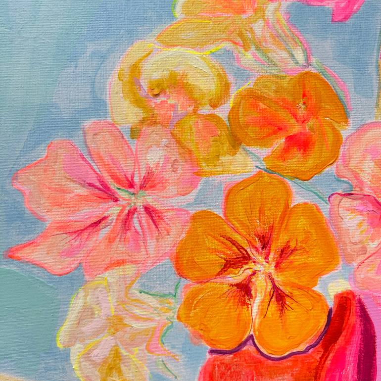 Original Contemporary Floral Painting by Kathryn Sillince