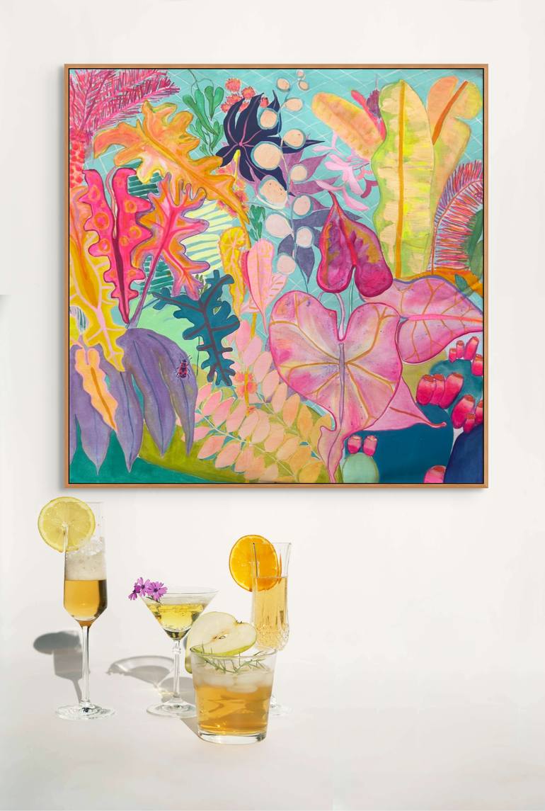 Original Contemporary Floral Painting by Kathryn Sillince