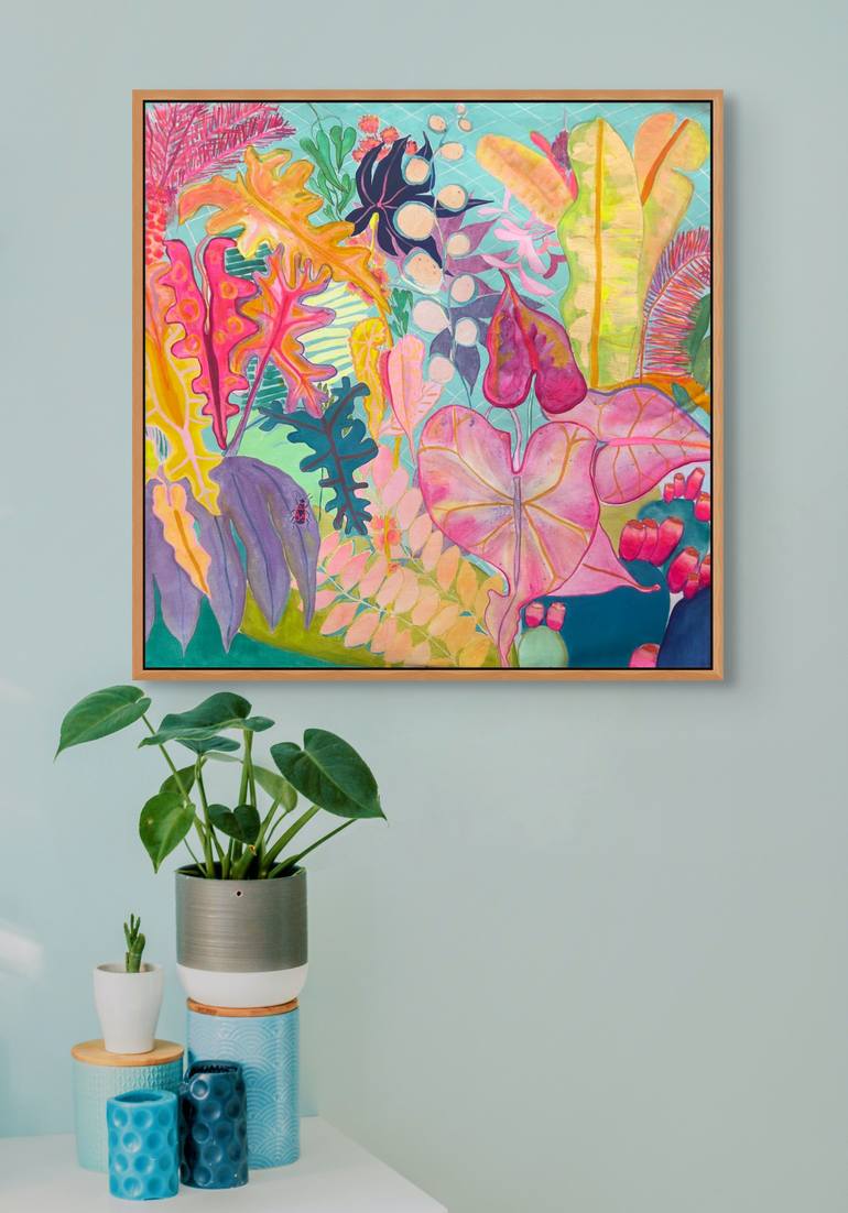 Original Contemporary Floral Painting by Kathryn Sillince