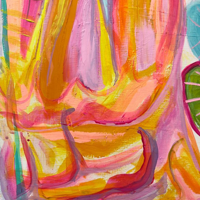 Original Contemporary Floral Painting by Kathryn Sillince