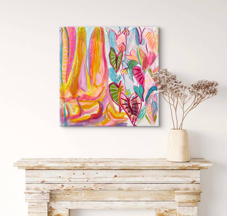 Original Contemporary Floral Painting by Kathryn Sillince