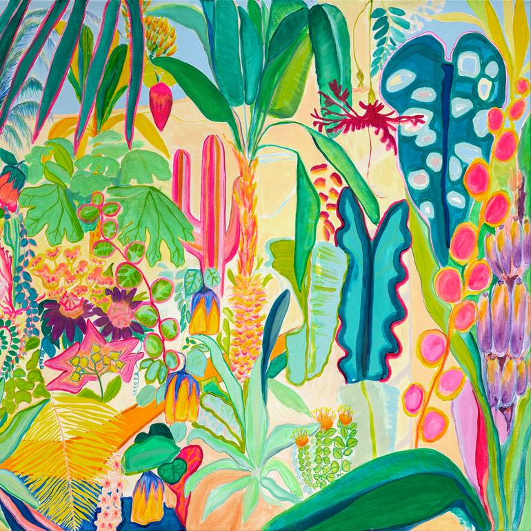 Original Contemporary Floral Painting by Kathryn Sillince