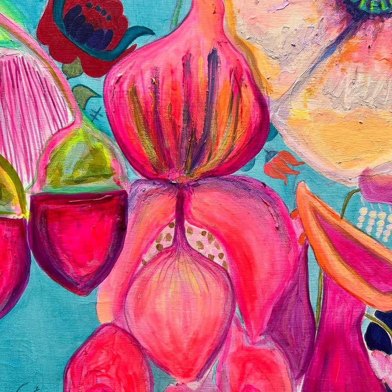 Original Classicism Floral Painting by Kathryn Sillince