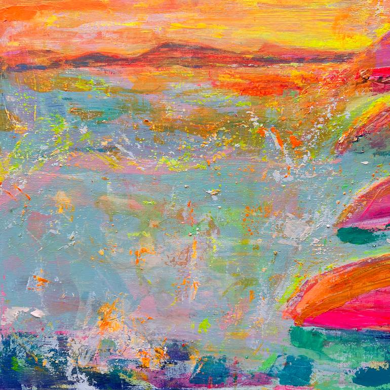 Original Abstract Expressionism Landscape Painting by Kathryn Sillince