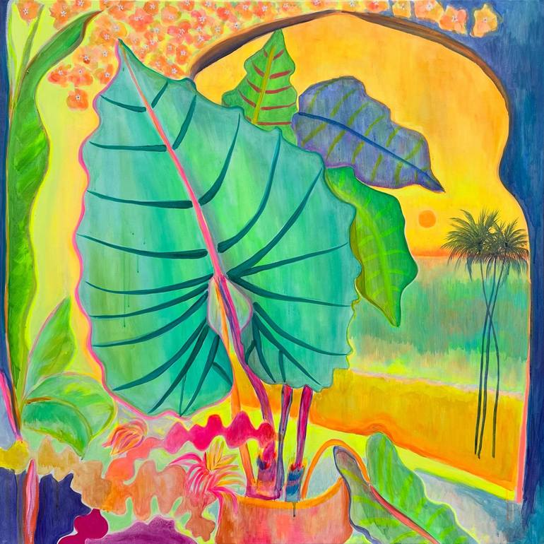 Original Landscape Painting by Kathryn Sillince | Abstract Expressionism Art on Canvas | 'The Best Rays Of The Day'