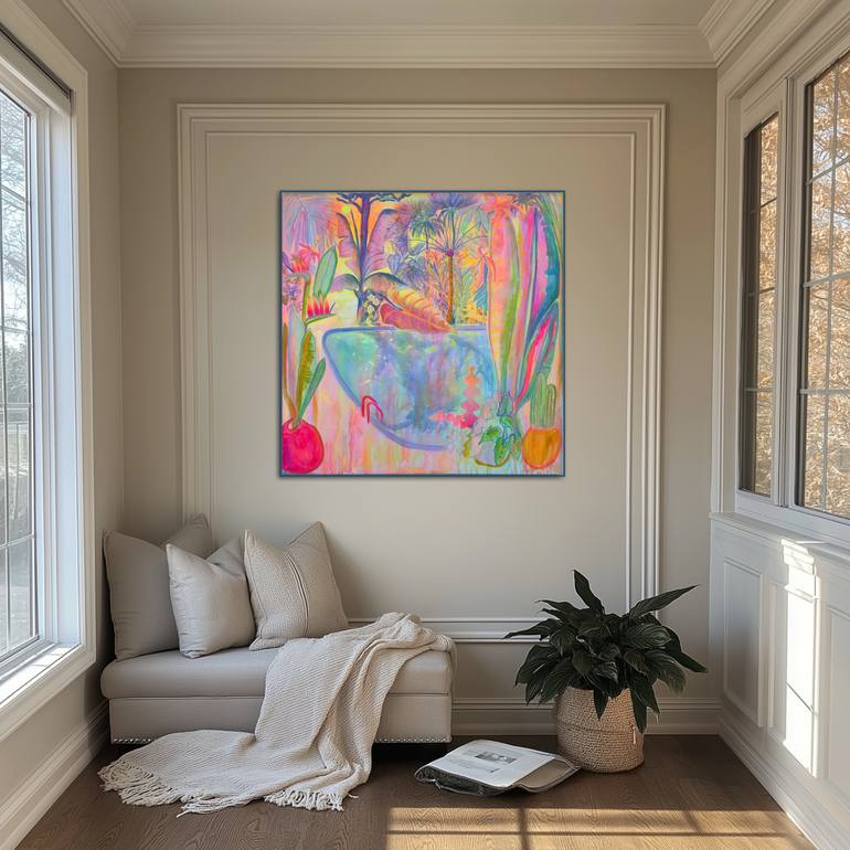 Original Abstract Expressionism Landscape Painting by Kathryn Sillince