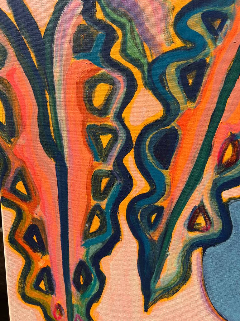 Original Abstract Expressionism Botanic Painting by Kathryn Sillince