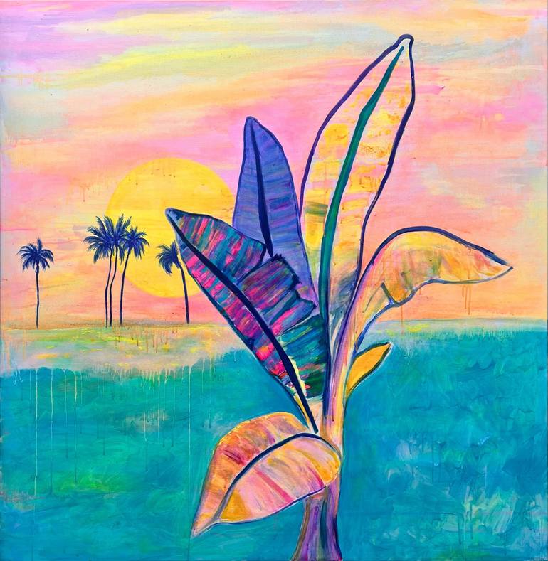 Original Seascape Painting by Kathryn Sillince | Contemporary Art on Canvas | 'Between Sun and Sea'