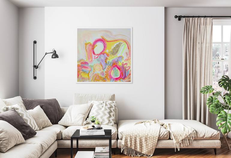 Original Conceptual Abstract Painting by Kathryn Sillince