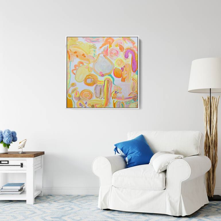 Original colourful abstract Abstract Painting by Kathryn Sillince