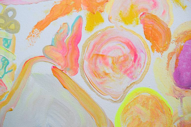 Original colourful abstract Abstract Painting by Kathryn Sillince