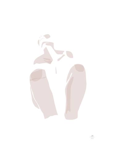 Original Minimalism Body Drawing by Arl Arl