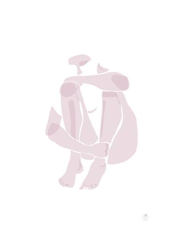 Original Minimalism Body Drawing by Arl Arl