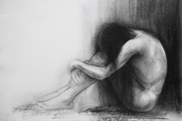 SHAME Drawing by Nataliia Lisova | Saatchi Art