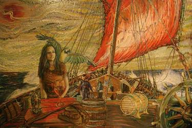 Print of Impressionism Ship Paintings by Андрей Герг