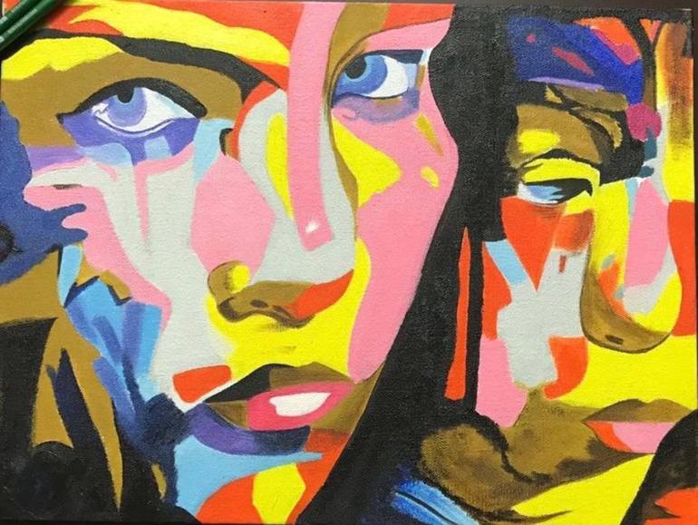 Face Art Painting by Khurram Shaikh | Saatchi Art