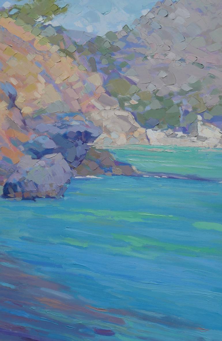 Original Impressionism Seascape Painting by Susanna Montagnino