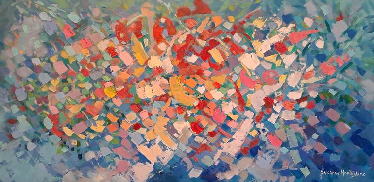 Original Floral Painting by Susanna Montagnino | Impressionism Art on Canvas | Tripudio (The dance of colors)