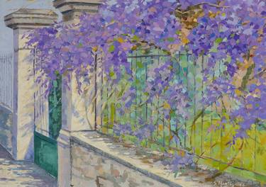 Original Impressionism Garden Paintings by Susanna Montagnino