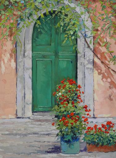 Original Impressionism Garden Paintings by Susanna Montagnino