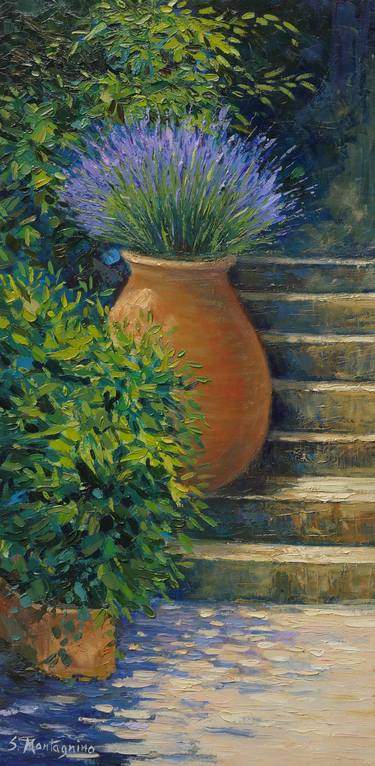 Original Impressionism Garden Paintings by Susanna Montagnino