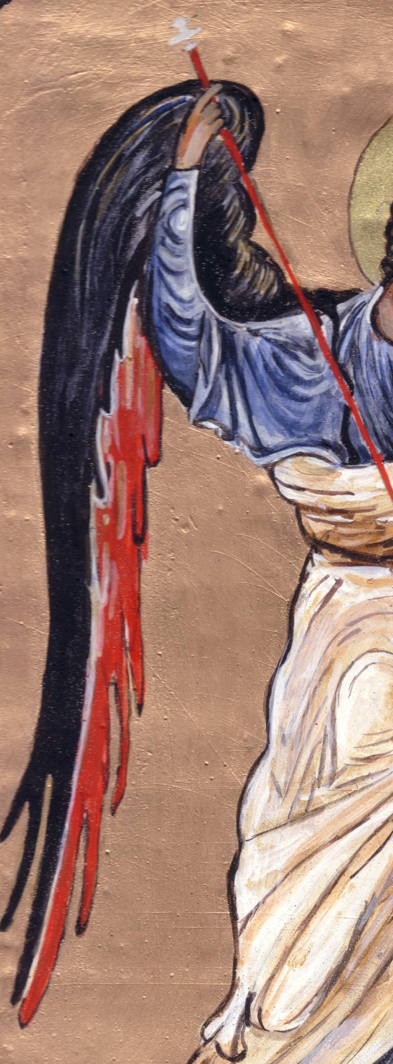 Original Figurative Religion Painting by Grafolinea Art