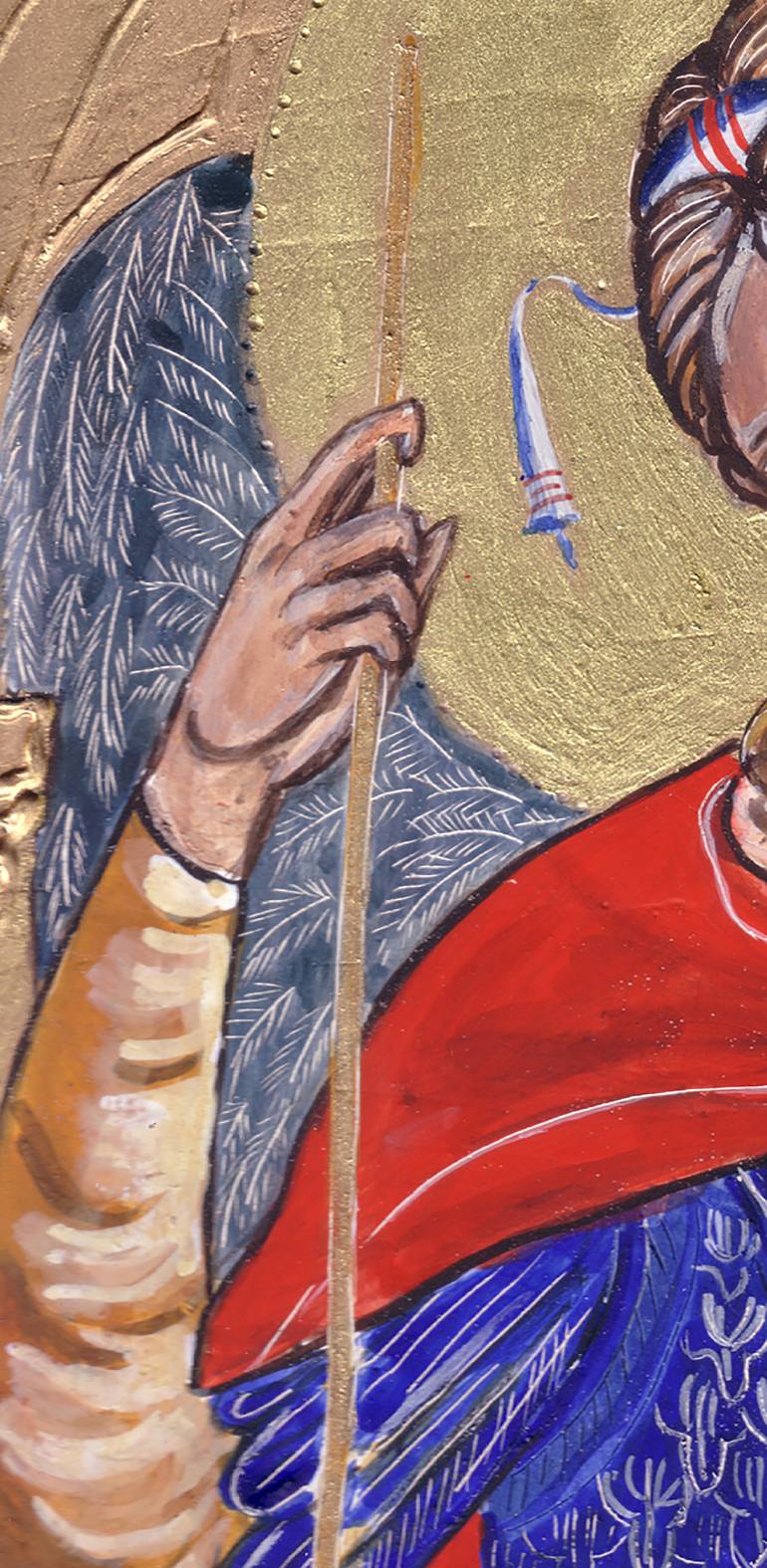Original Figurative Religion Painting by Grafolinea Art