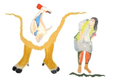 Original Figurative Technology Drawings by Ruud Dijkers