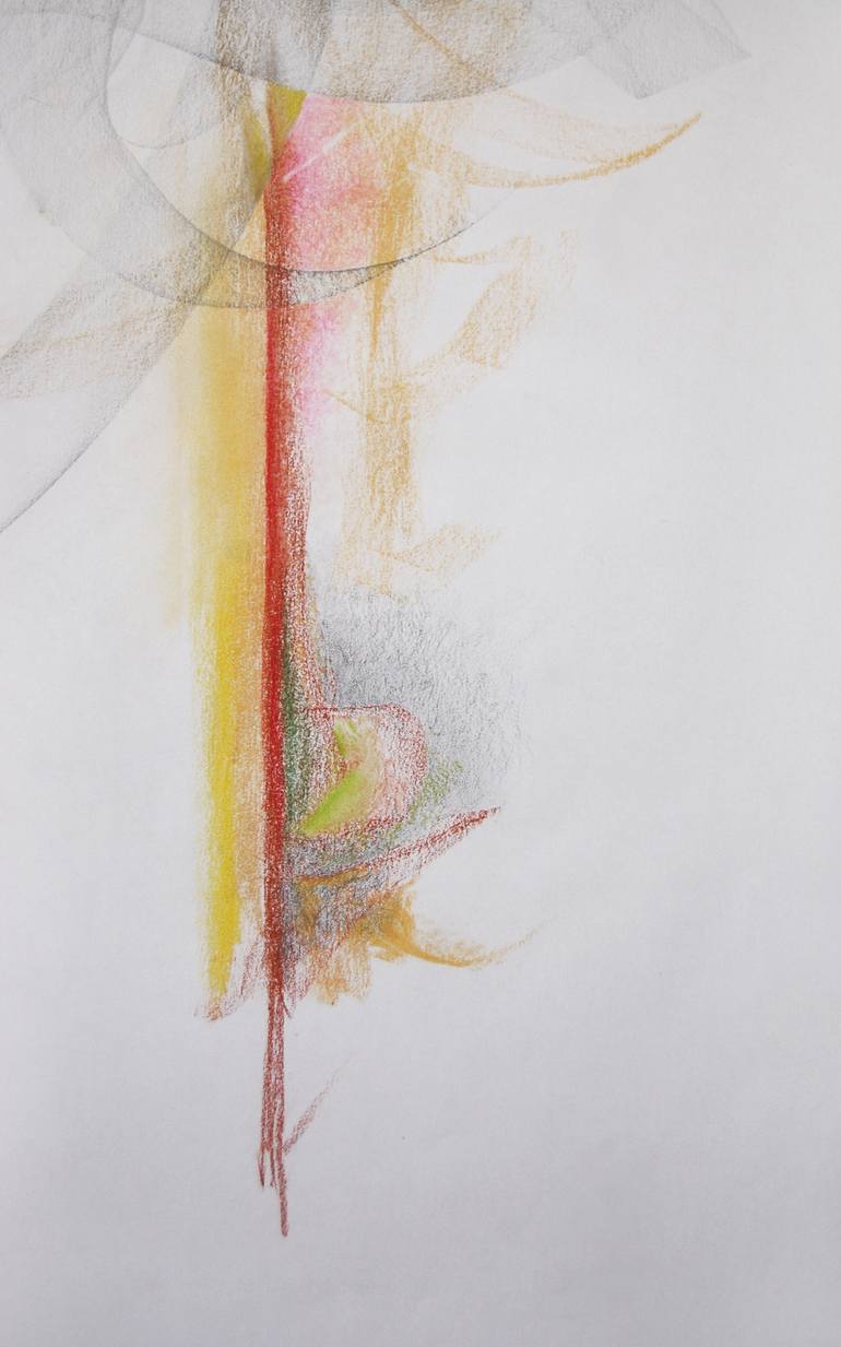 Original Abstract Expressionism Abstract Drawing by D Nina Cruz