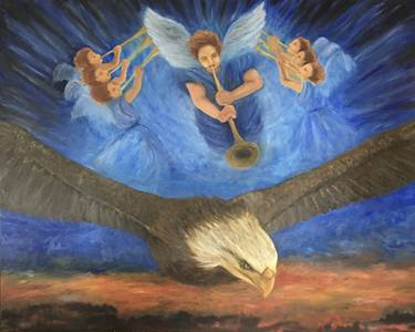 Original Religious Painting by Mobaro Art