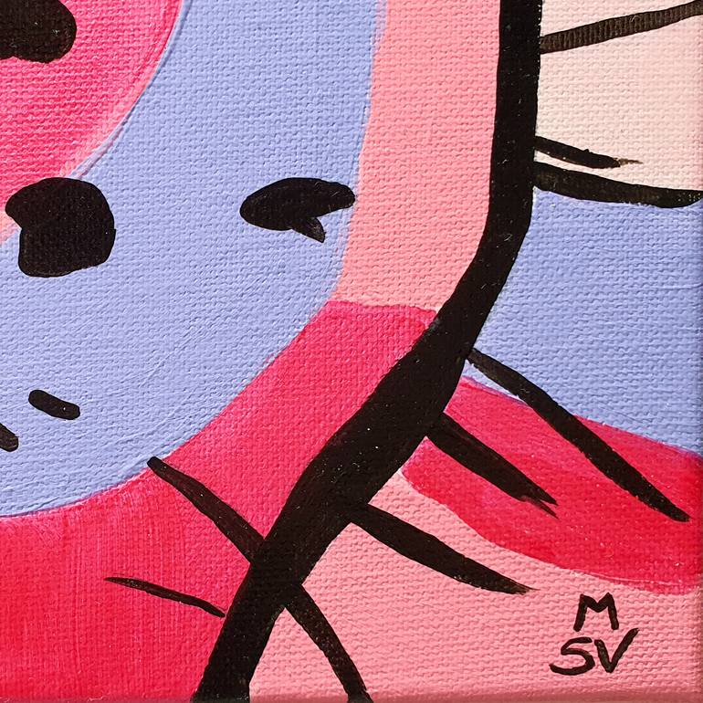 Original Expressionism Animal Painting by Maria Sabrina Viviani