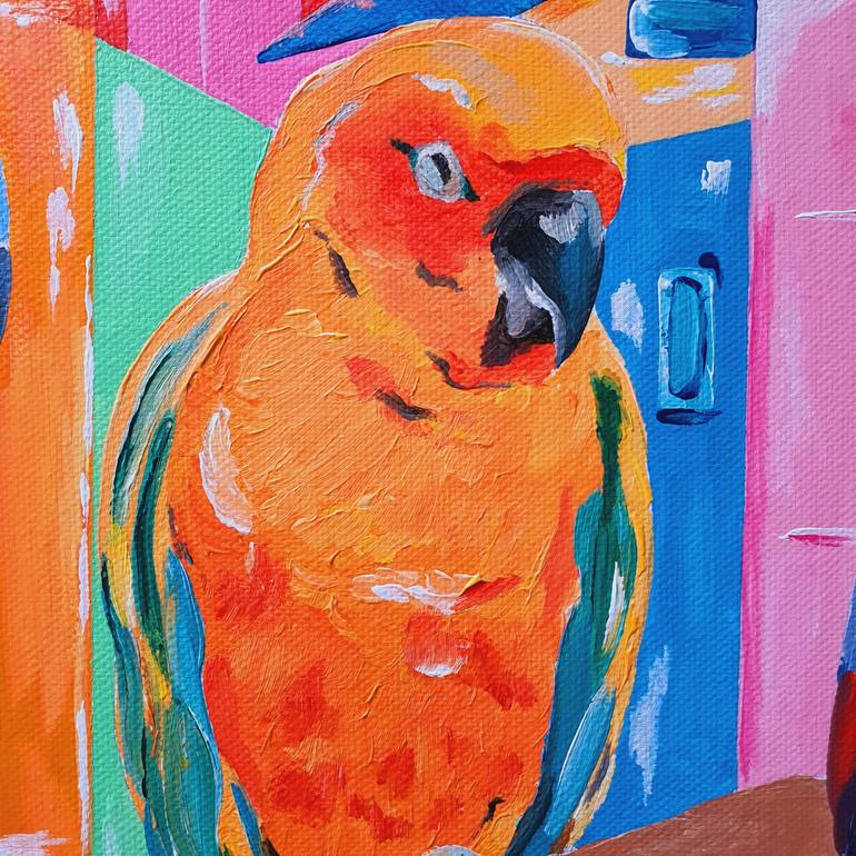 Original Expressionism Animal Painting by Maria Sabrina Viviani