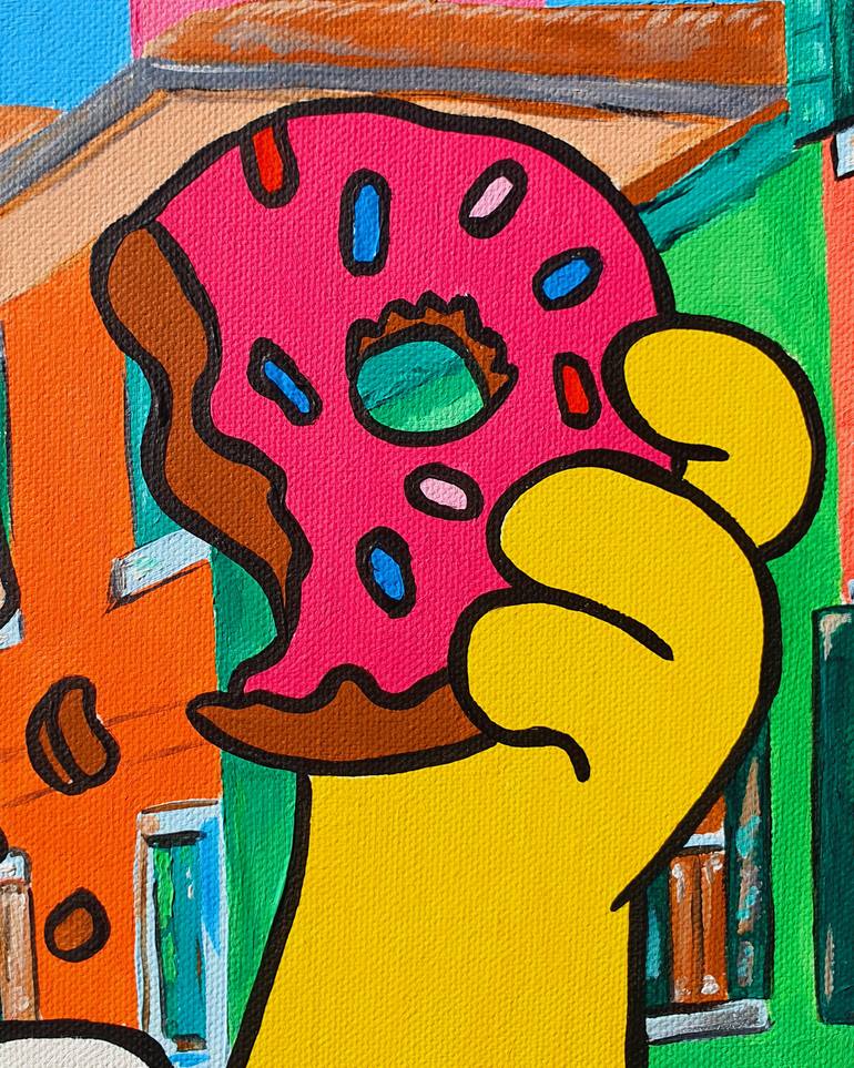 Original Pop Art Cartoon Painting by Maria Sabrina Viviani