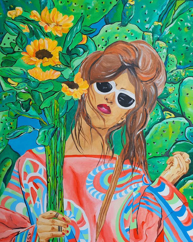 Original Contemporary Women Painting by Maria Sabrina Viviani