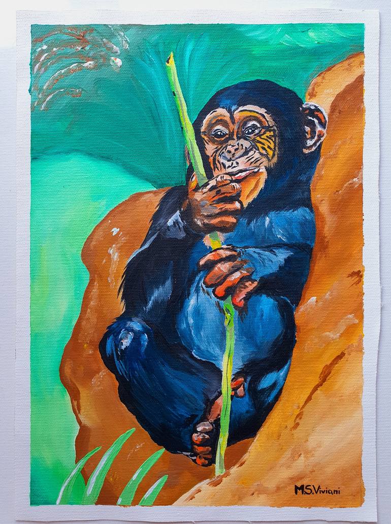 Original Fine Art Animal Painting by Maria Sabrina Viviani