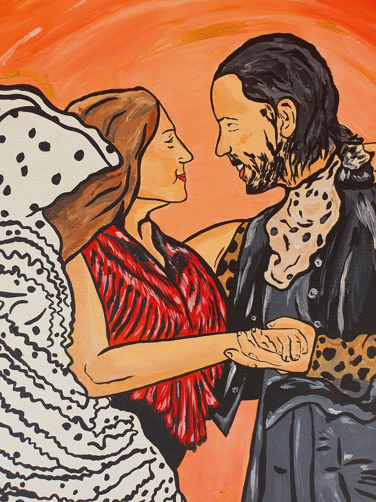 Original Impressionism Love Painting by Maria Sabrina Viviani