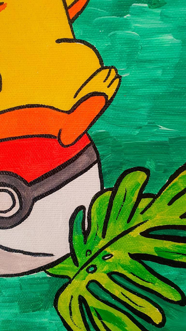 Original Pop Art Cartoon Painting by Maria Sabrina Viviani