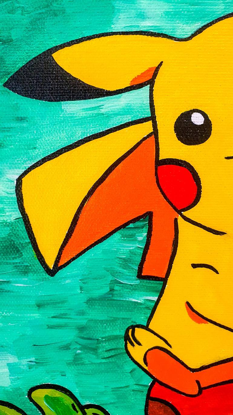 Original Pop Art Cartoon Painting by Maria Sabrina Viviani