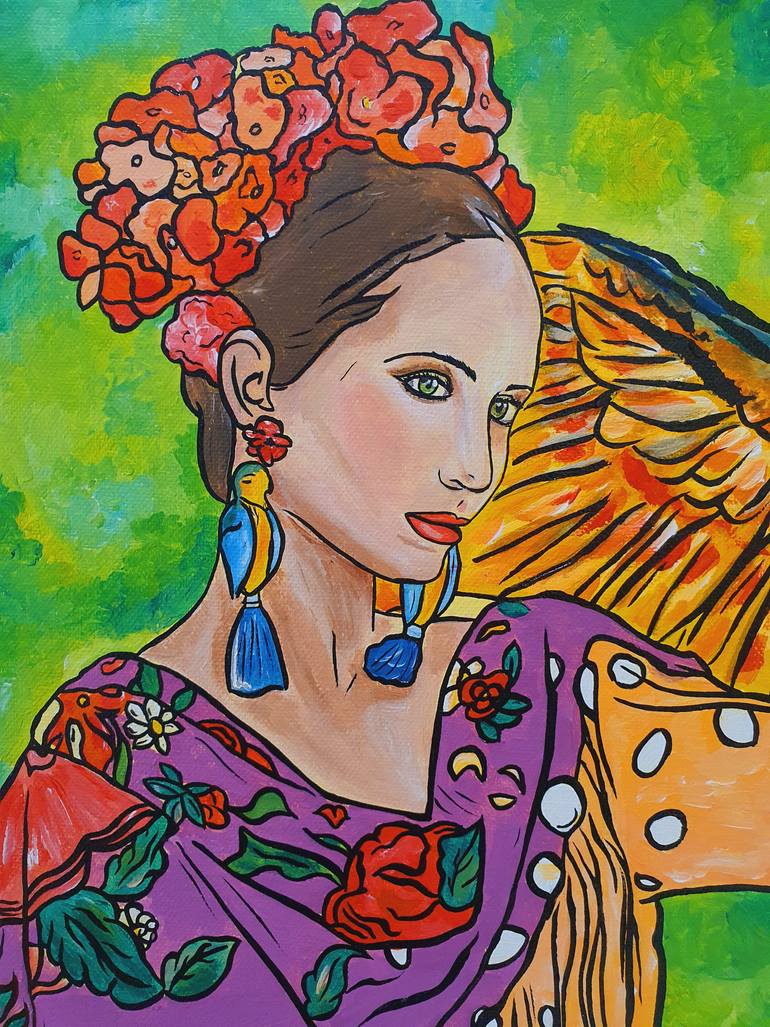 Original Contemporary Women Painting by Maria Sabrina Viviani