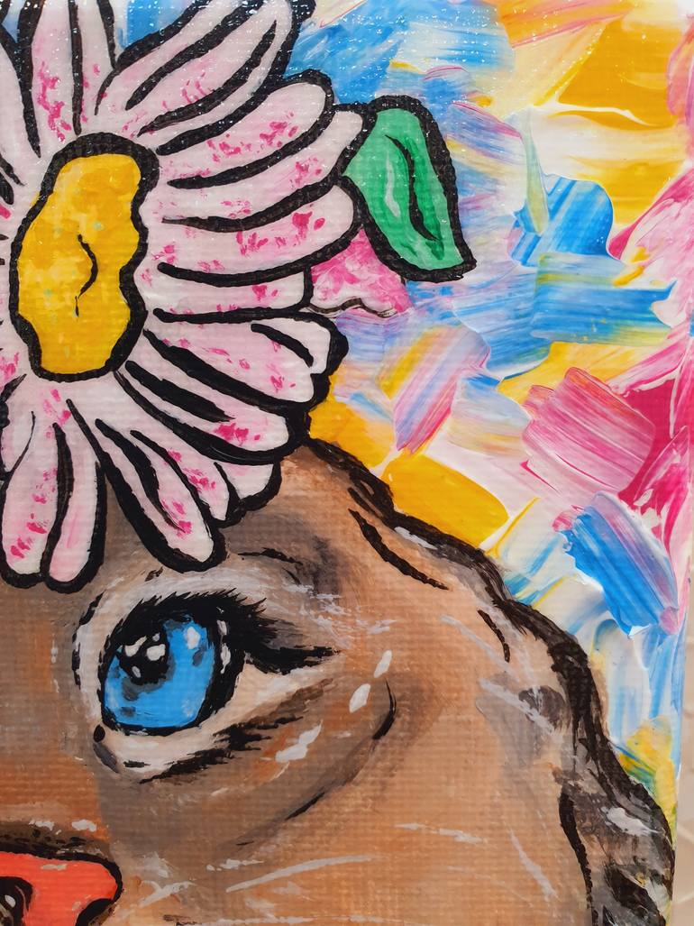 Original Contemporary Cats Painting by Maria Sabrina Viviani