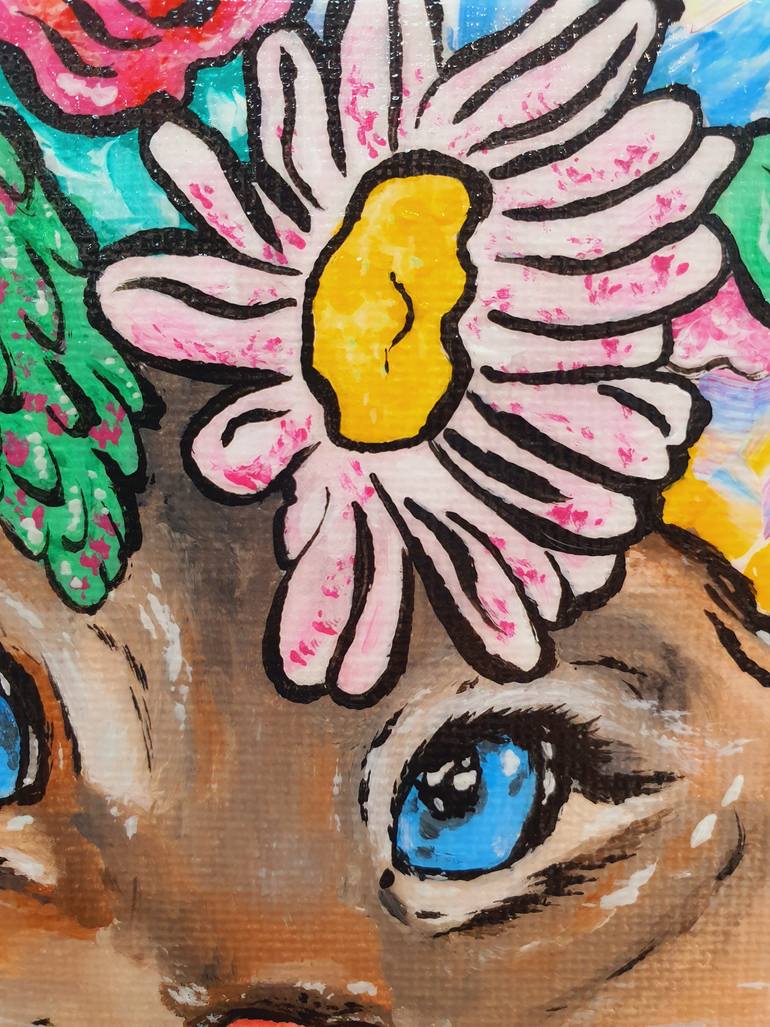 Original Contemporary Cats Painting by Maria Sabrina Viviani