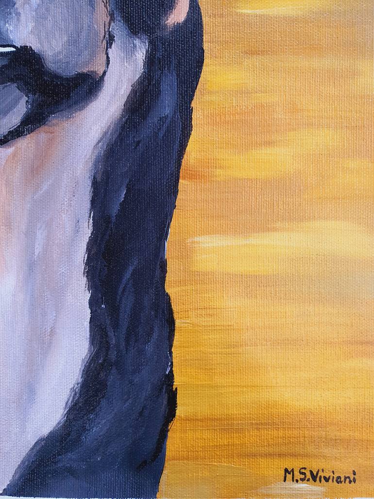 Original Portraiture Dogs Painting by Maria Sabrina Viviani