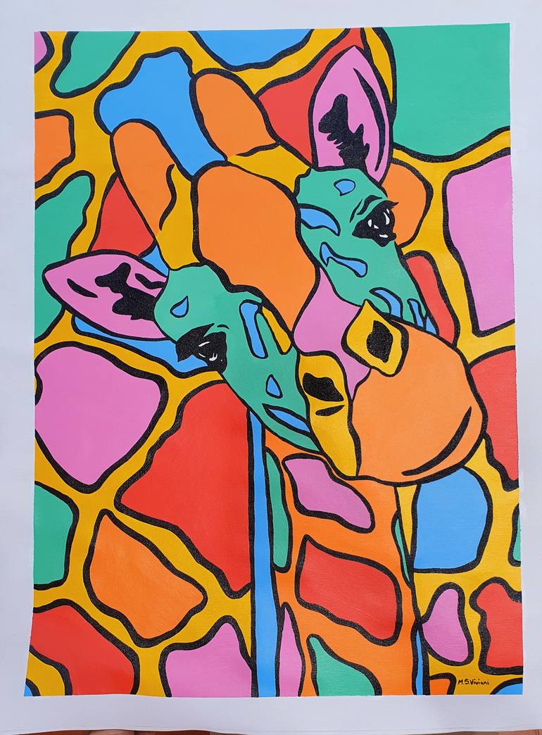 Original Pop Art Animal Painting by Maria Sabrina Viviani
